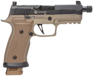 Sig Sauer P320 AXG Combat Flat Dark Earth 9mm 4.6 Barrel 21-RoundsThreaded Barrel