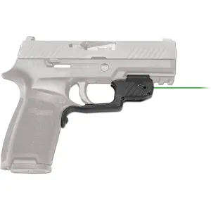 Crimson Trace Laserguard Laser Sight Green Laser Sig Sauer P320 Fullsize, M17, M18 Polymer Black