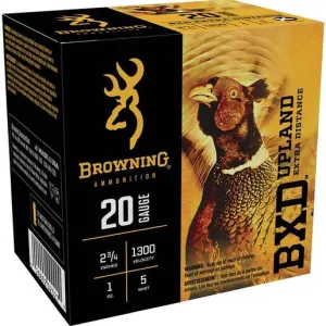 Browning BXD 20 Gauge 2-3/4in #5 1oz Upland Shotshells - 25 Rounds #5