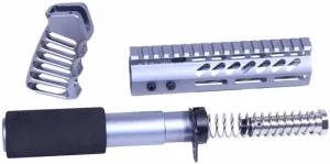 Guntec USA Parts & Accessories 61 Guntec USA AR-15 Pistol Furniture Set Anodized Grey