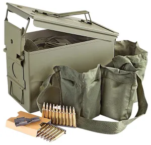 PMC Bulk .223 Ammo 55 Grain FMJ w/ Bandolier in M2A1 840 rd/can - 223AMB-840