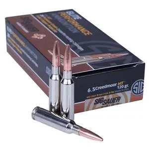 Sig Sauer Elite Copper Hunting 6.5 Creedmoor 120gr HP Centerfire Rifle Ammo – 20 Rounds