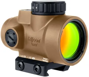 Best AR-15 for Coyote Hunting (2026): 8 Rifles Tested 37 Trijicon MRO SD 1x25mm Reflex Green Dot Sight 2.0 MOA Adjustable Green Dot with Low Mount Anodized Coyote Brown Anodized