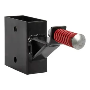 Allen EZ-Aim Steel Gong Target Hanger with Recoil Spring For 2in x 4in Mount - Black