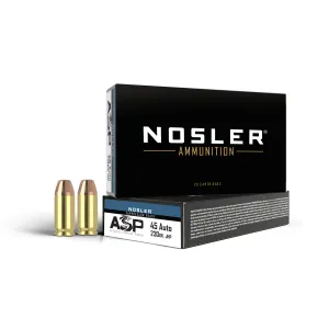 Nosler Assured Stopping Power .45 ACP 230gr. Jacketed Hollow Point Handgun Ammo, 50/Box - 51284