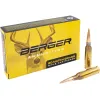 Berger Match Grade 6.5 Creedmoor Ammo 156 Grain Elite Hunter Jacketed Hollow Point Box of 20