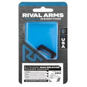 Rival Arms RA72G004A Magazine Release Extended Aluminum for Glock 43X 48