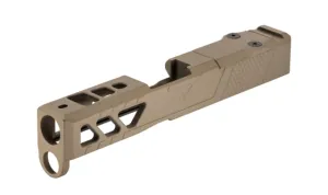 TRYBE Defense Pistol Slide Glock 43/43X Version 2 RMSc Cut Cerakote Flat Dark Earth