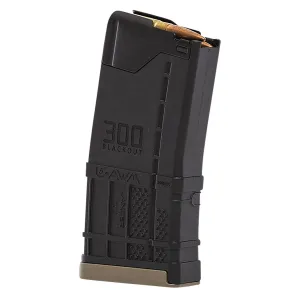 Lancer L5AWM Blackout 20rd 300 Blackout For AR-15 Opaque Black Polymer, Magazine