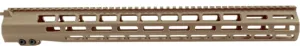 Grey Ghost Precision AR-10 M-LOK Handguard 18 in FDE Cerakote