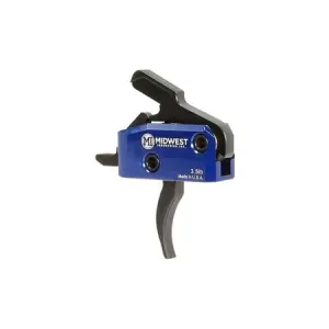 Midwest Industries 3.5lbs AR-15 Enhanced Trigger Drop-In Curved Single Stage