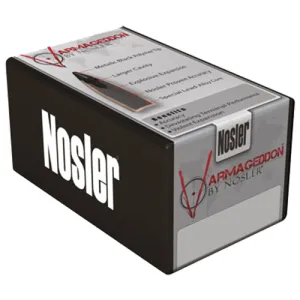 Nosler Ammunition 68 Varmageddon Flat Base Hollow Point 20 gr 17 Caliber Reloading Bullets - 100 Round Box