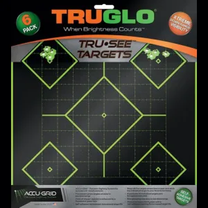 Truglo Tru-See 12x12 Splatter Targets - 6 Pack