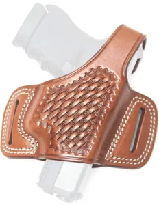 Cebeci Arms Parts & Accessories 18 Cebeci Arms Leather Half Pancake B.weave Holsters Sig Sauer P320 Right Tan