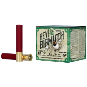 HEVI-Shot Ammunition 34 HEVI-Shot .410 Gauge Ammunition, 25 Rounds Bismuth #6 - HS19006