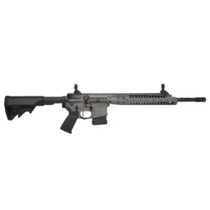 8 Best California Legal AR-15 Rifles (2026): Featureless & Fixed-Mag Builds 7 LWRC International LWRC IC-A5 5.56mm NATO 16.1" 1:7" 1/2x28 Bbl Tungsten Grey CA Compliant Rifle ICA5R5TG16CAC