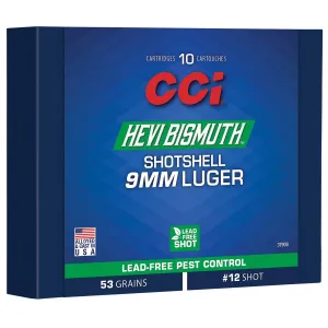 CCI HEVI-Bismuth 9mm 43 gr #11 10rds Handgun Shotshell for Precision and Performance - 3790B