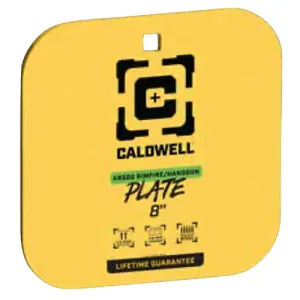 Caldwell Parts & Accessories 18 CALDWELL 8 Rimfire/Handgun Yellow AR500 Steel Gong 1/4"