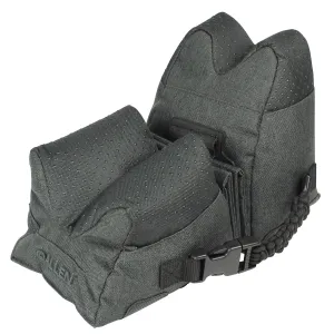 Allen 18415 Eliminator Prefilled, Connected Style Front and Rear Bag Gray Ripstop Polyester, Side Release Buckles, Weighs 9.50 lbs., 26 in L x 7.50 in H