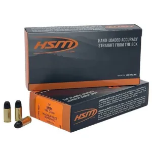 HSM Ammunition Magnuforce Subsonic 9mm Luger 180gr Flat Nose Handgun Ammunition - 50 Rounds