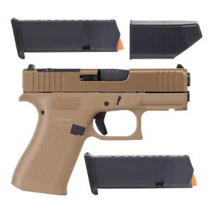 14 Best Online Gun Stores in the USA - 2026 45 Glock 43X MOS 3.41" 9mm 10rd Pistol, Coyote - UX435Z201FRMOSK