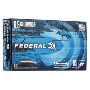Federal Varmint/Predator 6.5 Creedmoor 95gr V Max Rifle Ammo - 20 Rounds