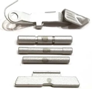 Centennial Defense Systems Lower Parts Kit for Gen 1-3 Glock 19 Serrated 5lb Mag Catch Spring 5lb Trigger Spring Satin Aluminum