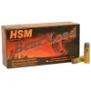 HSM Bear Load 44 Remington Magnum Ammo 305 Grain Flat Nose Box of 20