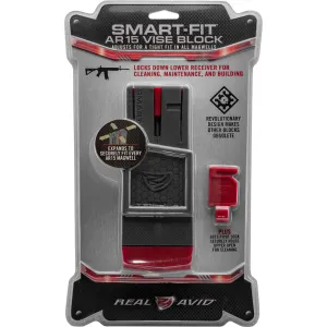 Real Avid AVAR15SFVB Smart-Fit Vise Block Gray/Red Polymer 223 Rem 5.56x45mm NATO Rifle AR-15