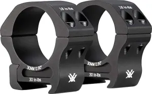 Vortex Pro Series Rifle Scope Rings 30mm Low Black .9in 1.58oz