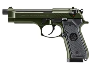 Beretta 92FS 9mm Pistol 5.1" Threaded 18Rds, ODG - J92F