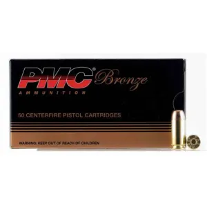 PMC Ammunition 58 PMC Bronze 40 S&W 165gr FMJ Handgun Ammo - 50 Rounds