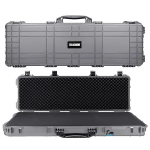 BlackHawk 38in Waterproof Roller Hard Rifle Case w/Foam Gray