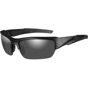 Wiley X WX Valor Changeable Series Valor Polarized Shooting Glasses Matte Black Frame Smoke Gray Lens