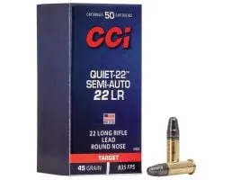 Florida Gun Laws (2026): Constitutional Carry, Open Carry & Stand Your Ground 59 CCI Quiet-22 Semi-Auto .22LR 45 gr Lead Round Nose Ammo, 50/box - 975CC