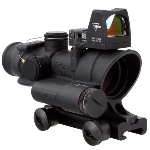 Trijicon 4x32 ACOG LED Red Crosshair .223 Reticle w/Colt Knob Mount - LED 3.25 MOA Red Dot RMR Type 2 TA02-C-100558