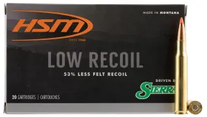 HSM Ammunition 30 HSM Ammunition Low Recoil 150 gr .30-06 Spfld Ammo, 20/box - HSM-30-06-42-N