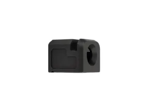 Zaffiri Precision Glock 17 Glock 19 Blowhole Compensator - No Bob Cut 9mm Luger 1/2x28 Nitride Black