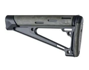 Hogue AR-15/M-16 OverMolded Fixed Buttstock - Fits A2 Buffer Tube Ghillie Green