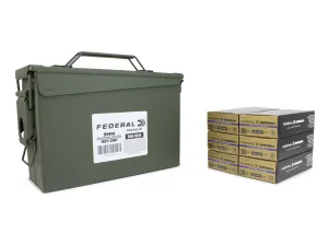 Federal Premium HST 9mm 124 Gr JHP 300 Rounds in Heavy Duty Ammo Can