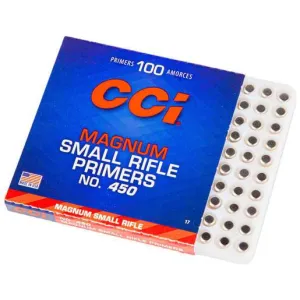 CCI No. 450 Small Magnum Rifle Primers - 100 Count Small Rifle Magnum
