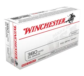 Winchester 380 Auto/ACP 95gr FMJ Ammunition 50rds - Q4206