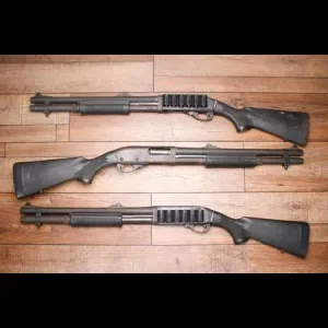 Remington 870 Police Magnum 12GA Police Trade-In Shotguns with Extended Mag Tube, Rifle Sights and Side Saddle
