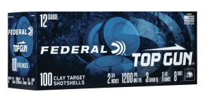 Federal Top Gun 12 Gauge 2 3/4" 1 1/8 oz 7.5 Shot 100 Rounds - TG1210075