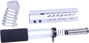 Guntec USA Parts & Accessories 58 Guntec USA AR-15 Pistol Furniture Set Anodized Clear