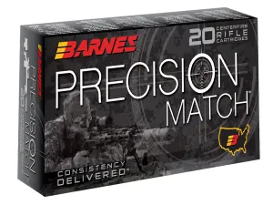 Barnes Bullets Precision 85 gr Open Tip Match Boat Tail 5.56 Ammo, 20/box - 30848