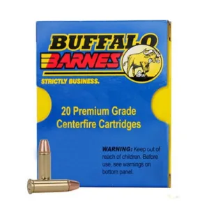 Buffalo Bore Ammunition 40 Buffalo Bore Standard Pressure 40 S&W 125 grain Barnes TAC-XP Lead-Free Low Flash Pistol and Handgun Ammo, 20/Box - 23D/20