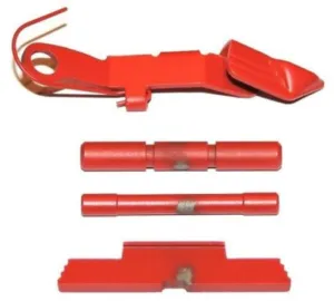 Centennial Defense Systems Extended Control Kit w/Serrated Mag Release for Gen 1-3 Glock 9mm .40S&W .357SIG 2 Pins Red