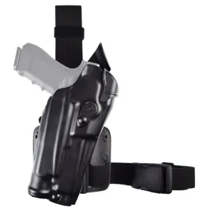 Safariland Model 6355RDS-SP10 ALS Drop Leg Holster S&W M&P 9mm/.40 & M&P 2.0 .40 only w/Sure Fire X300 Right Hand Cordura Single Strap Black