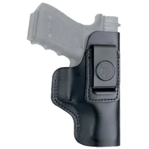 Galco vs DeSantis: Holsters Compared 17 DeSantis Gunhide 031BAE1Z0 Insider AIWB Black Leather Belt Clip Compatible w/Glock 26 Gen5/Walther PPS Right Hand, Holster